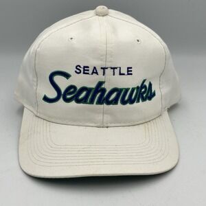 Vintage Seattle Seahawks The Twill Sports Specialties Script Ball Cap Hat 90's